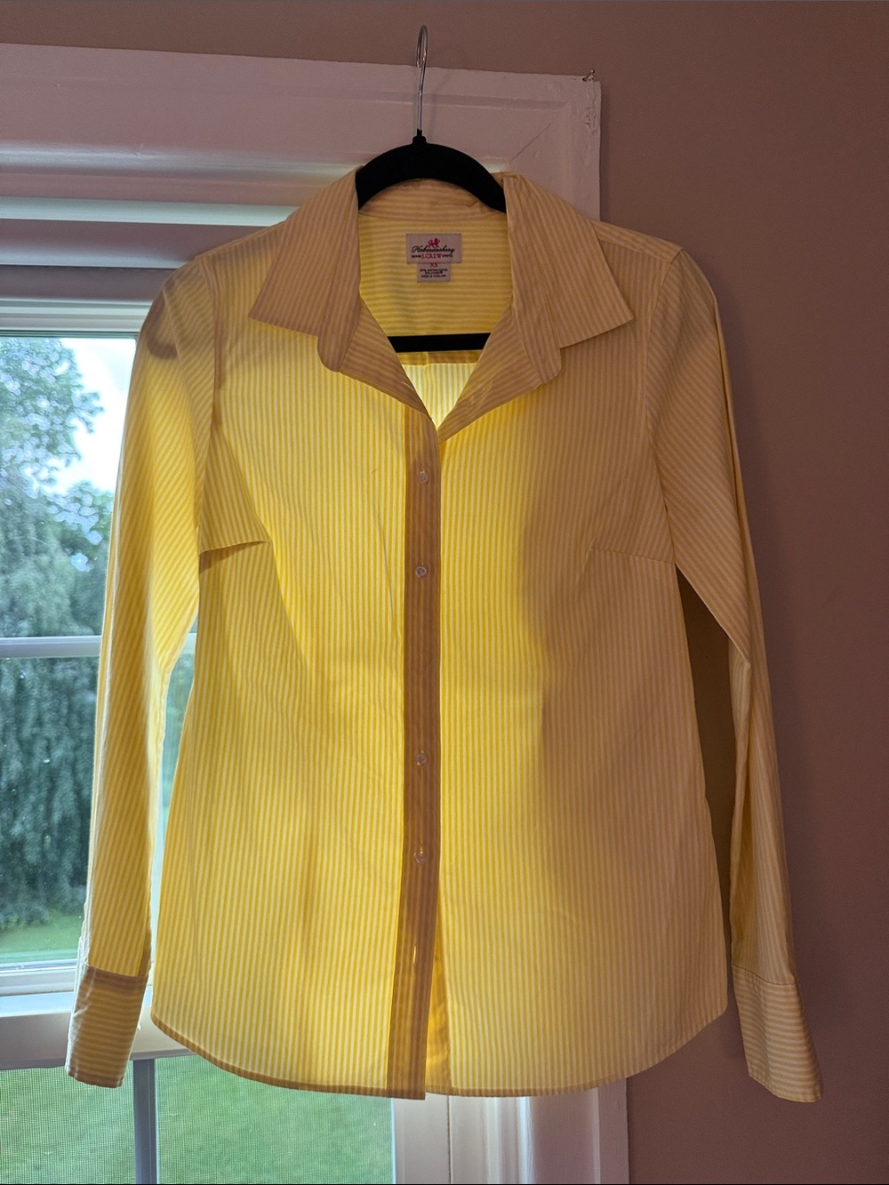 J. Crew Yellow Striped Button-Down Shirt